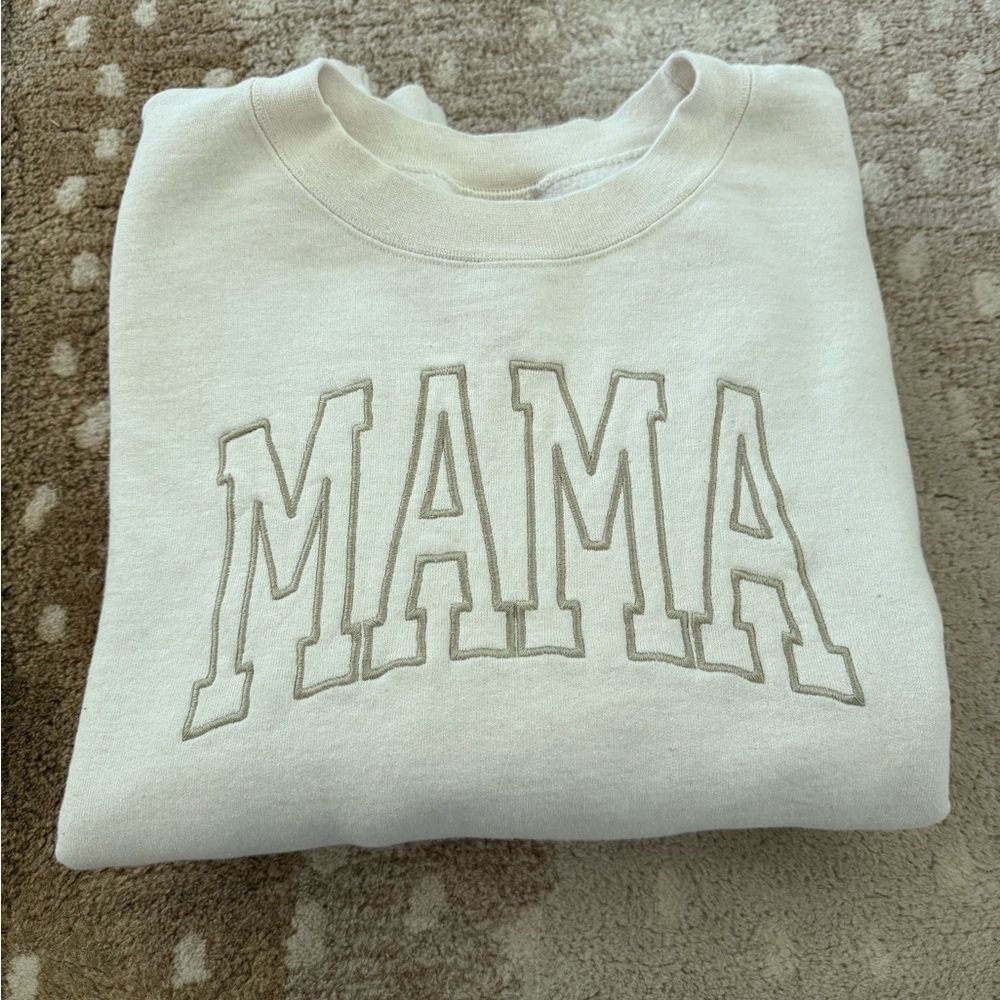 Cream 'MAMA' Sweatshirt